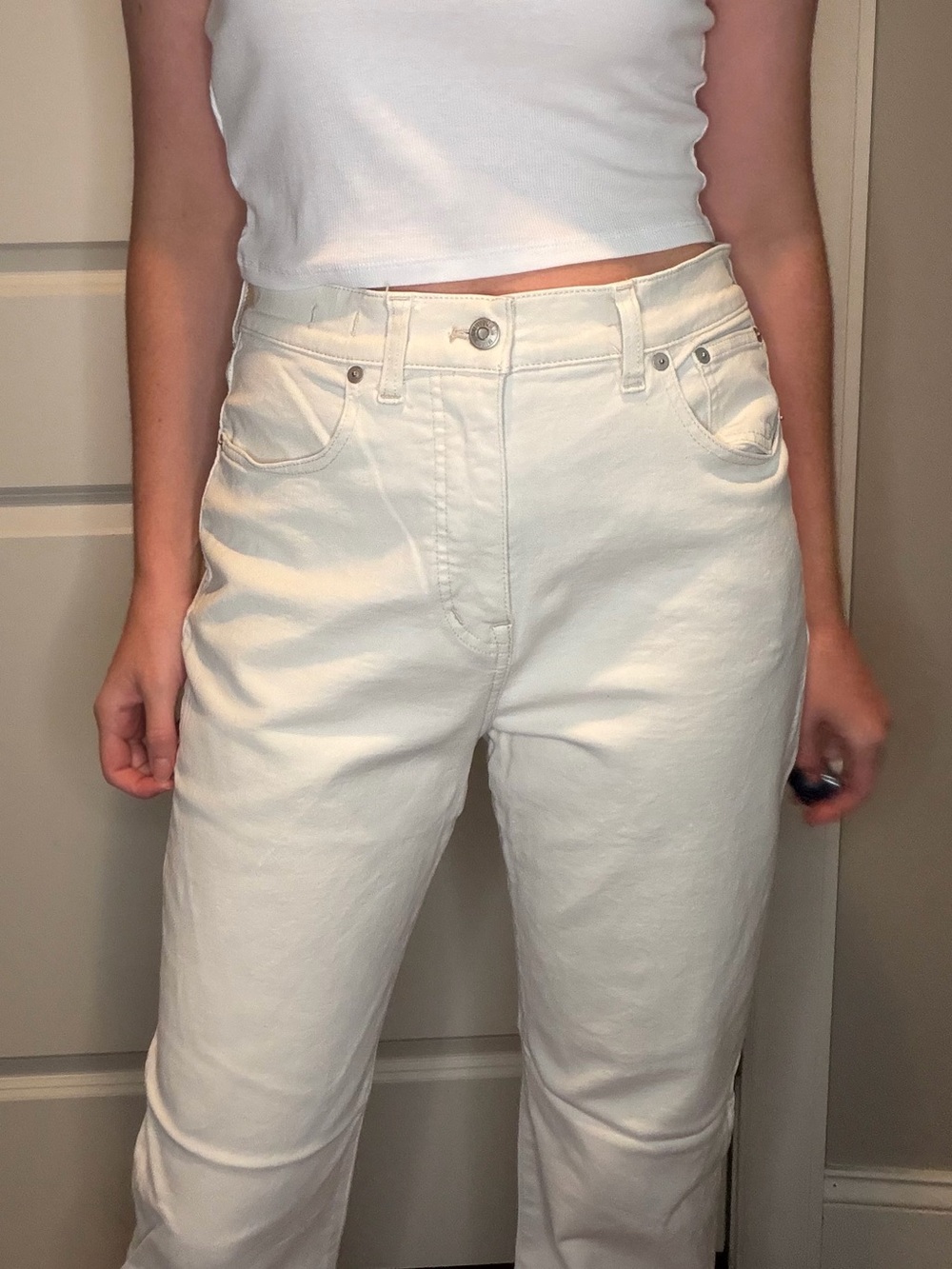 Madewell 90’s Straight Classic High-Rise White Women’s Jeans